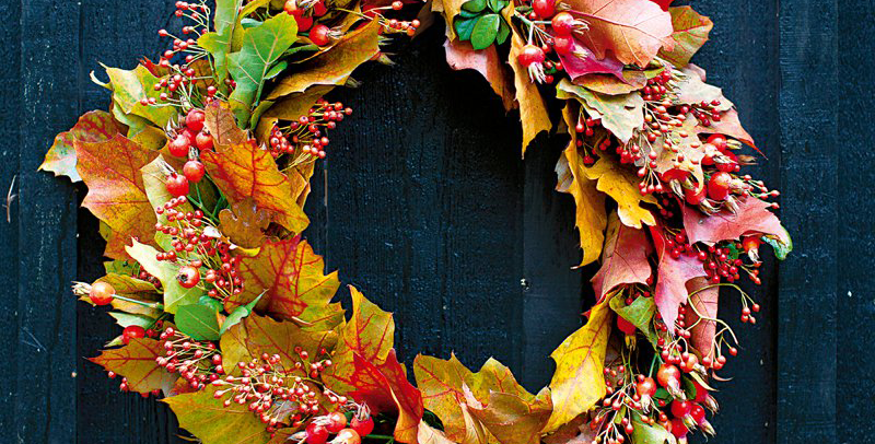 Tuto couronne de feuilles d’Automne