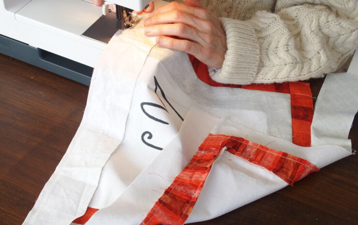 Atelier patchwork avec Chantal