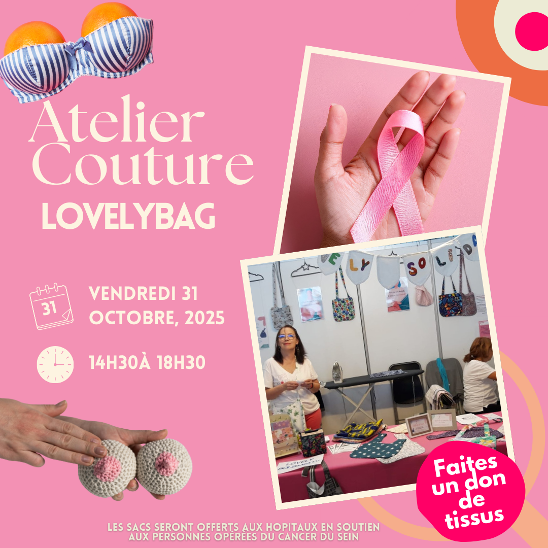 atelier couture lovelybag appel au benevolat pour octobre rose