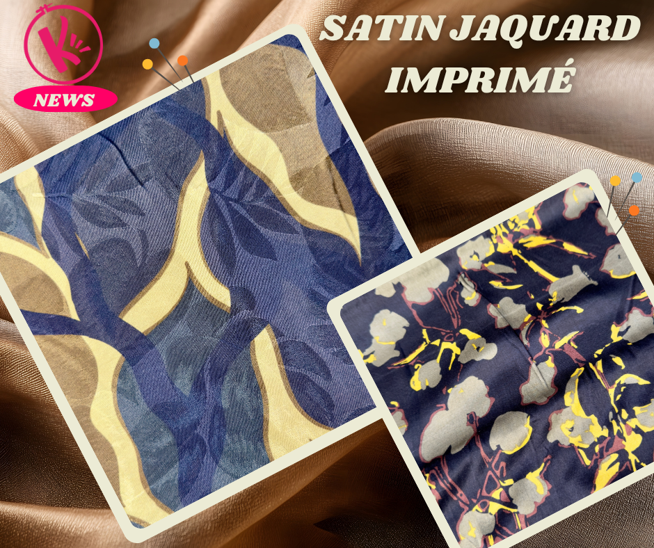 collection tissus habillement hiver 2025 jacquard imprimé et satin