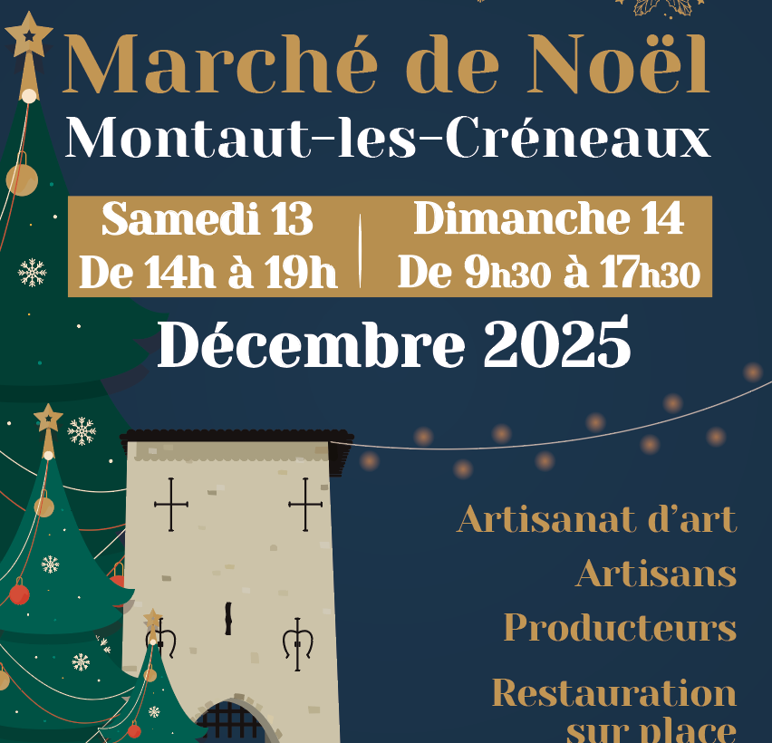 MARCHÉ DE NOËL DE MONTAUT LES CRÉNEAUX 2025