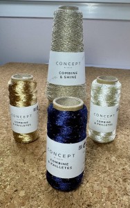 Combines shines and paillettes katia