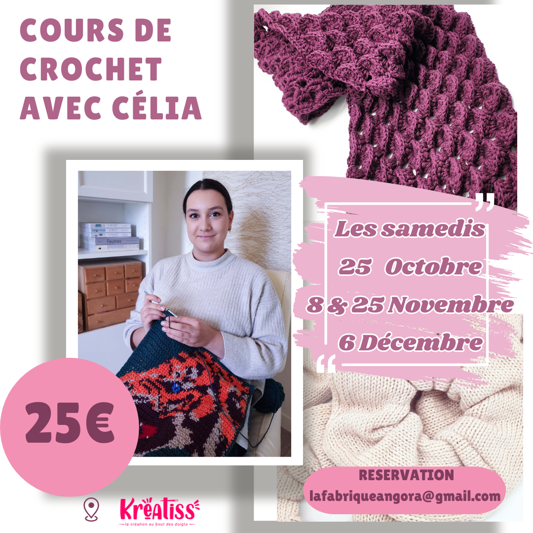 cours de crochet avec celia en novembre et decembre chez kreatiss cours de crochet avec celia en novembre et decembre chez kreatiss