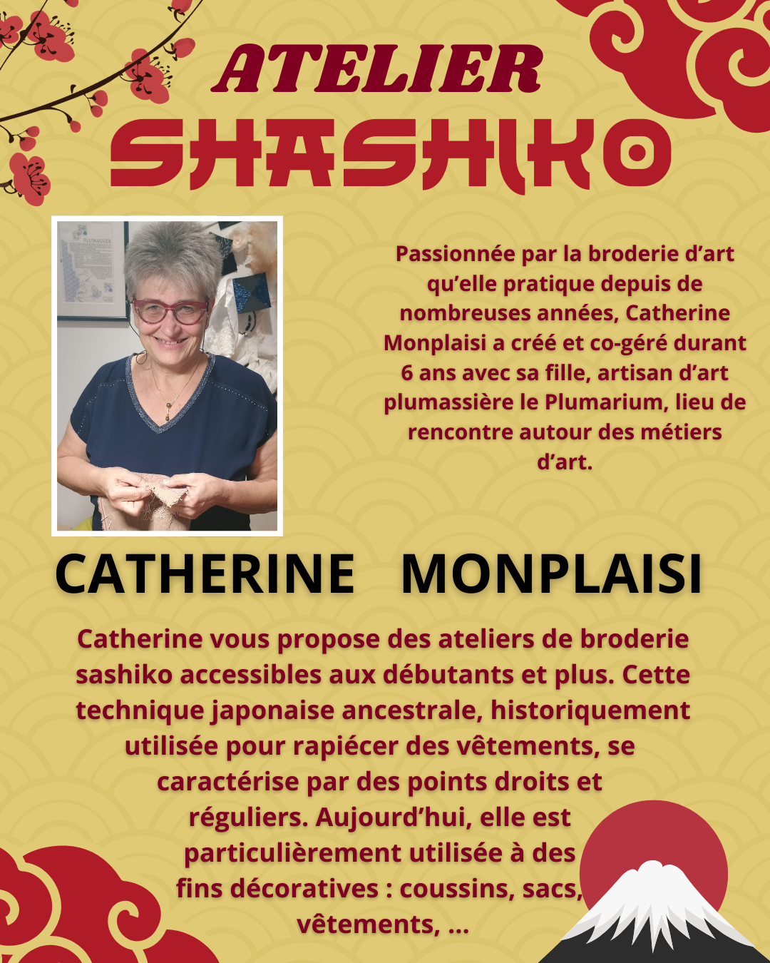 presentation catherine monplaisi cours de shashiko