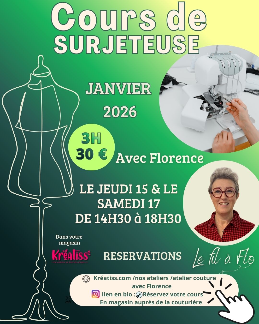cours de surjeteuse chez kreatiss par le filaflo en janvier 2026