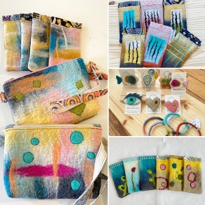 présentation 2 des creation de Titlaine au feutrage de laine présentation 2 des creation de Titlaine au feutrage de laine