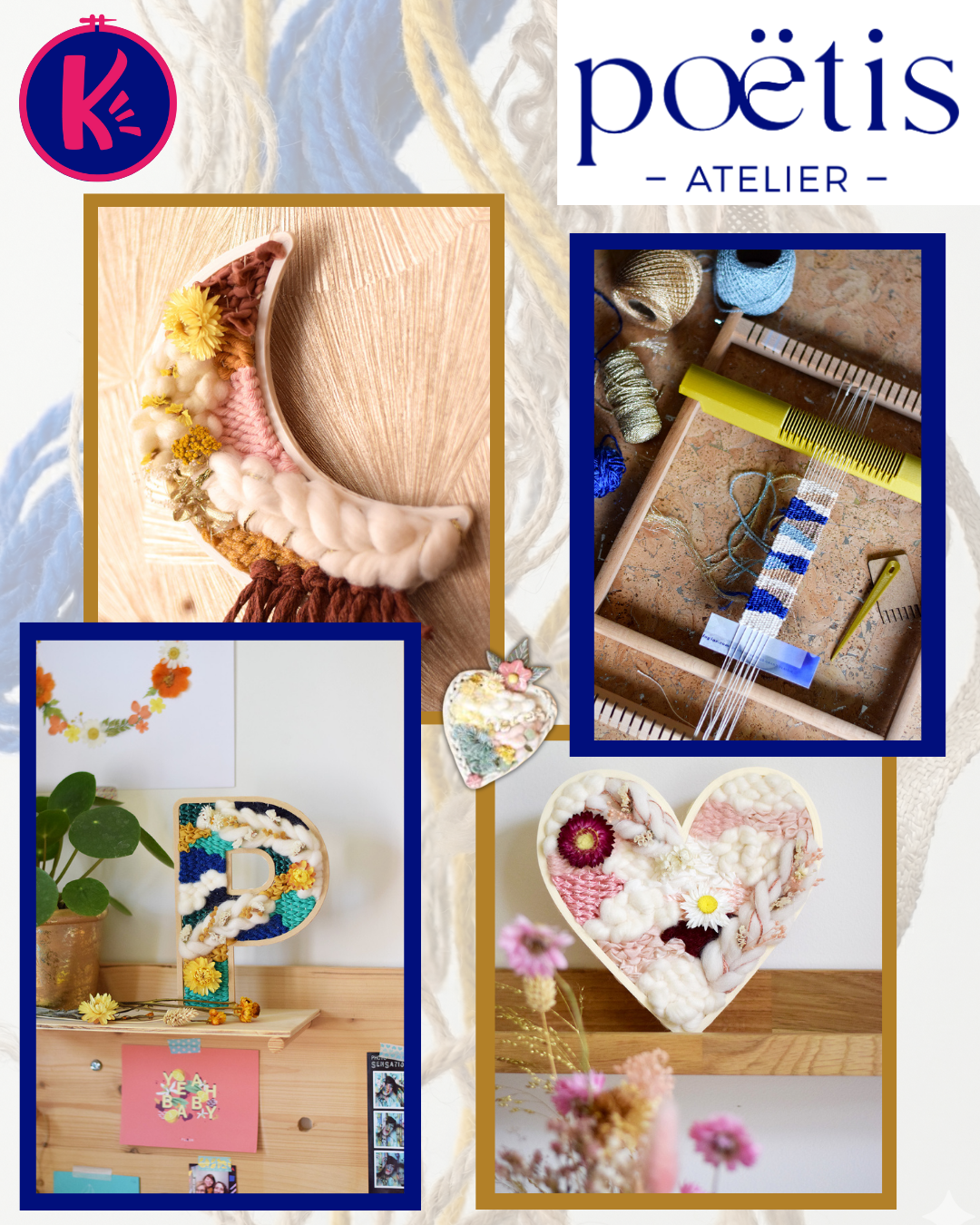 COURS TISSAGE POETIS SAMEDI 21 MARS CHEZ KREATISS