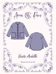 photo patron Achille dessin Ancéa Paris en vente chez kreatiss photo patron Achille dessin Ancéa Paris en vente chez kreatiss